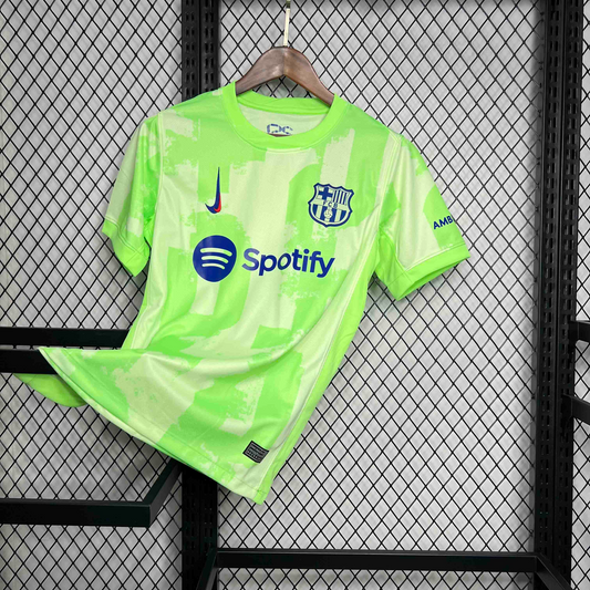 Maillot du Barcelone vert fluo